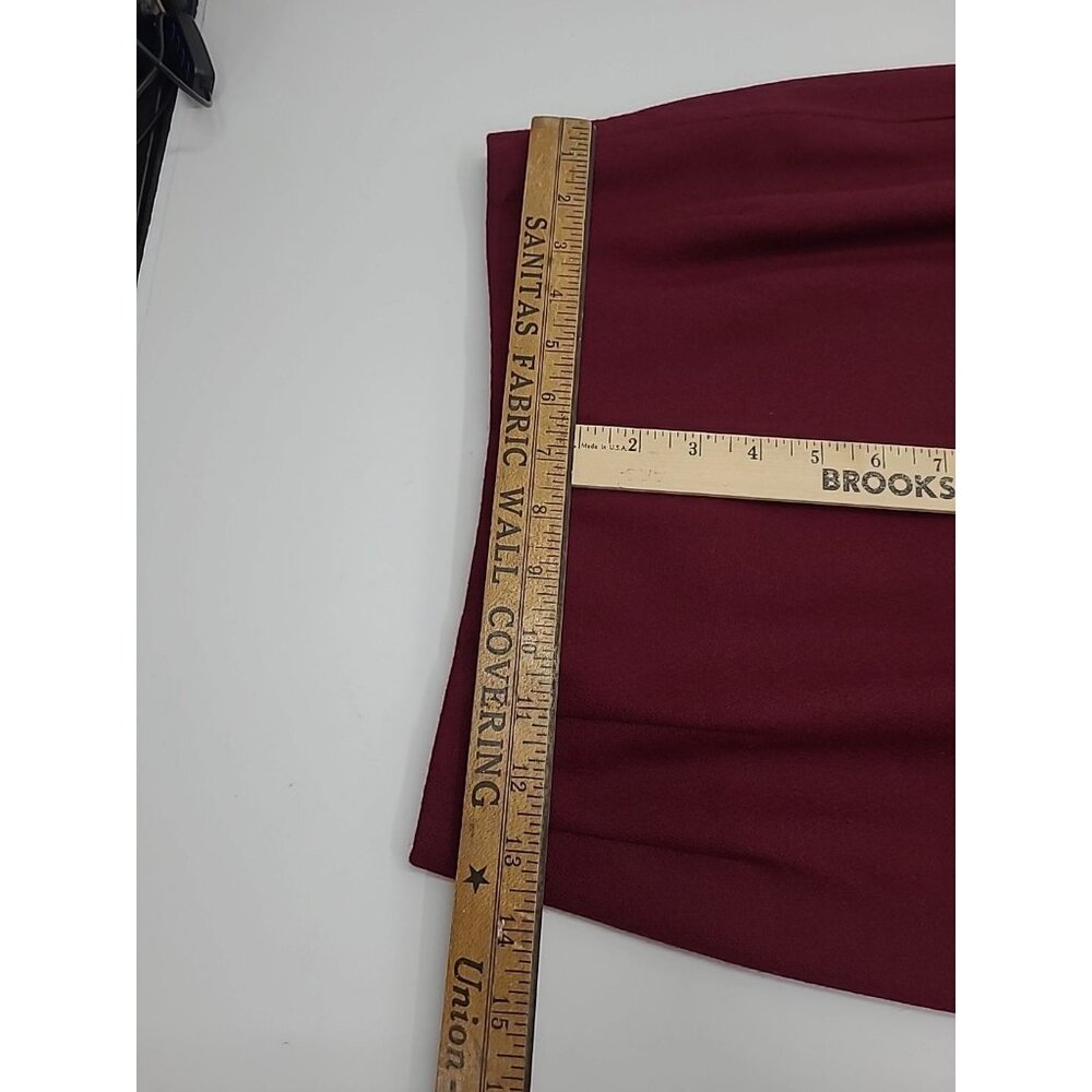 Vintage Pendleton Suit Set Women's 100% Virgin Wool Maroon Red - Picture 12 of 13